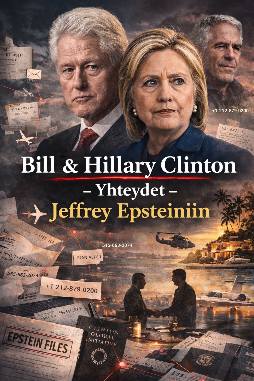 Bill & Hillary Clinton — Yhteydet Jeffrey Epsteiniin