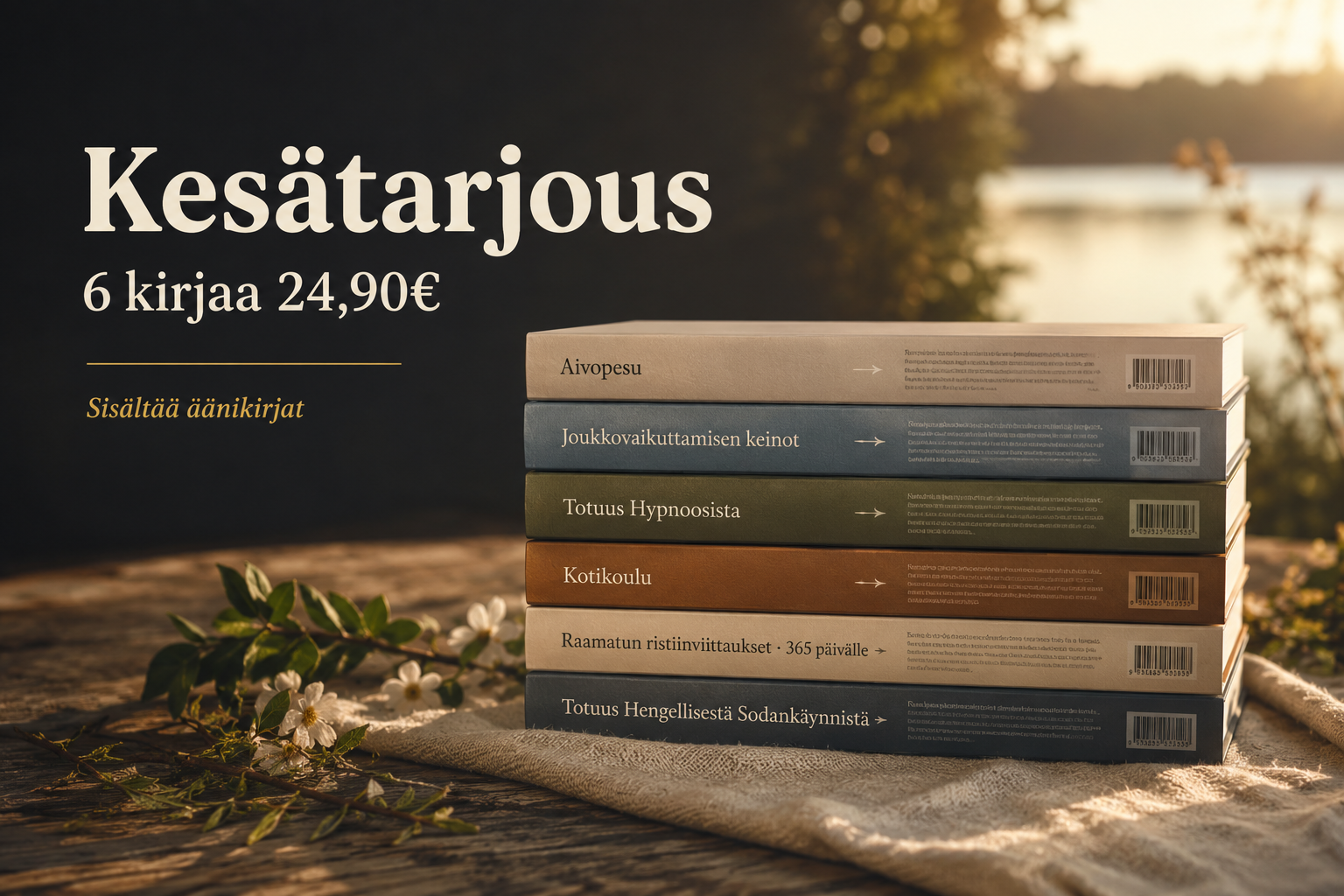 Kesätarjous: kaikki kirjat yhdessä paketissa