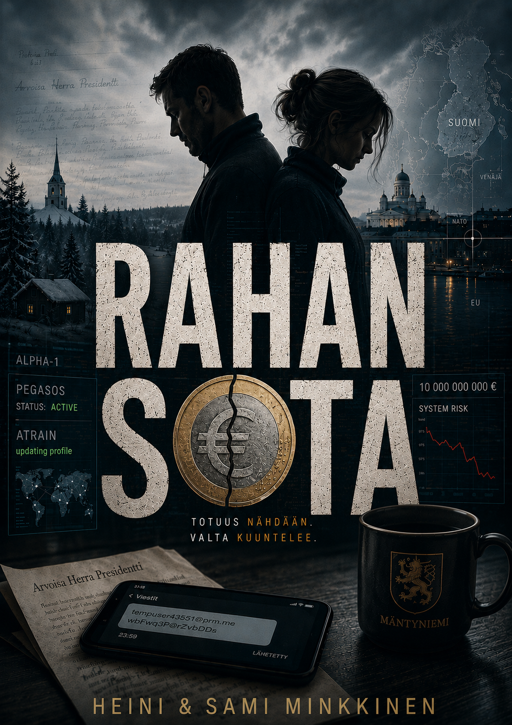 Rahan Sota — kirjan kansi