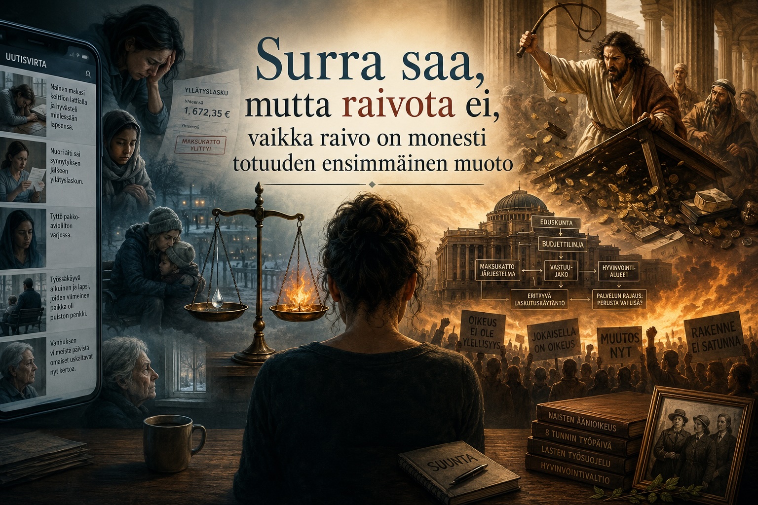 Surra saa, mutta raivota ei, vaikka raivo on monesti totuuden ensimmäinen muoto