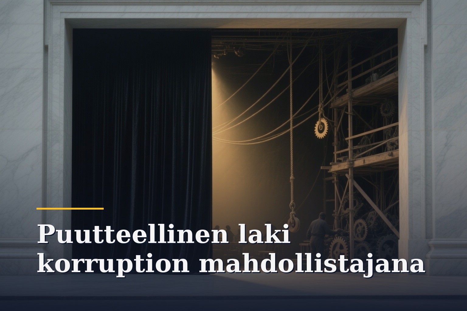 Markkinoiden avoin lupaus näännytetään laillisin keinoin, joista jälki jää vain kulisseihin