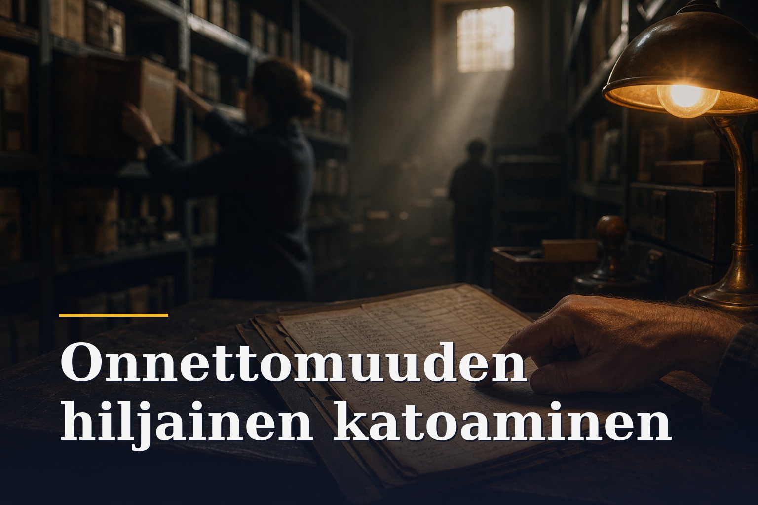 Riittävän pitkä kirjanpito selittää jälkikäteen minkä tahansa tapahtuman, minkä tähden onnettomuus on hiljaa lakkaamassa olemasta