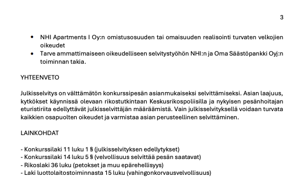 Julkisselvityshakemus sivu 3