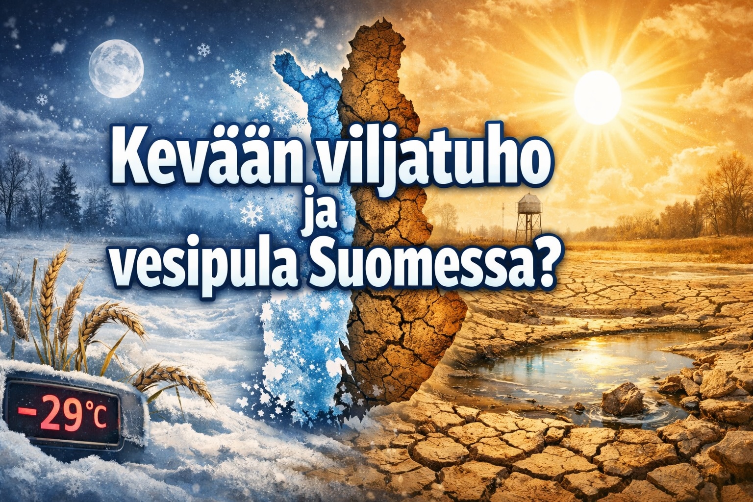 Tilastot varoitavat, viranomaiset vaikenevat: uhkaako Suomea keväällä viljatuho ja vesipula?