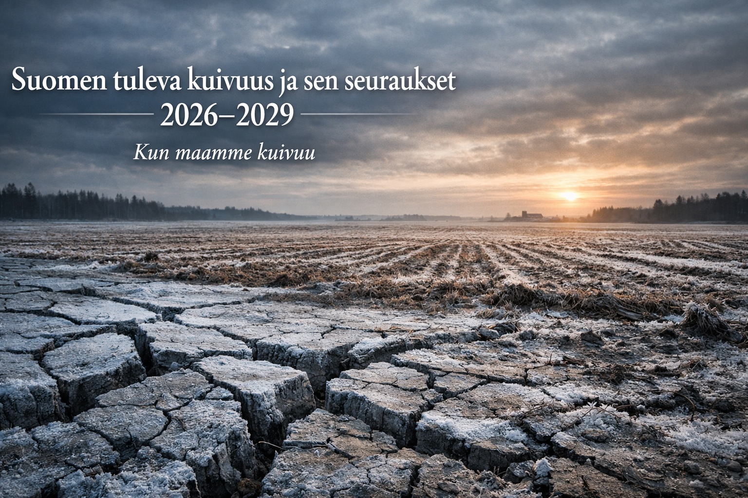 Kun maamme kuivuu — Suomen tuleva kuivuusketju ja sen seuraukset 2026–2029
