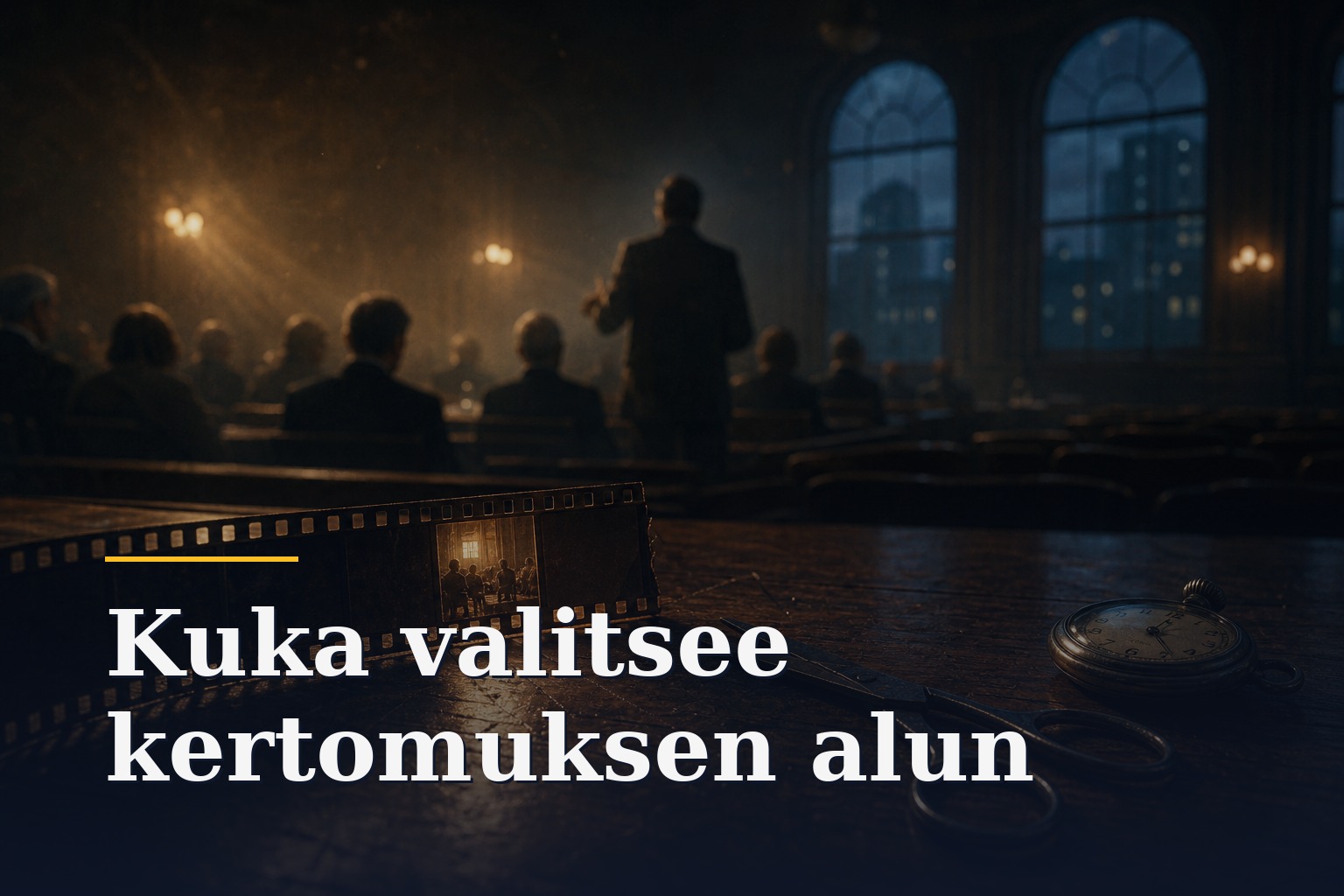 Kiista ratkeaa siinä, kuka saa valita mistä kertomus alkaa
