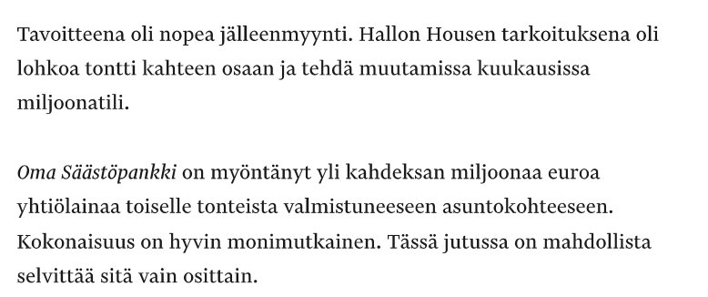 Talouselämä - ote artikkelista 2