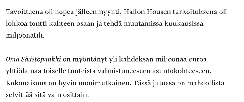 Talouselämä - ote artikkelista 2