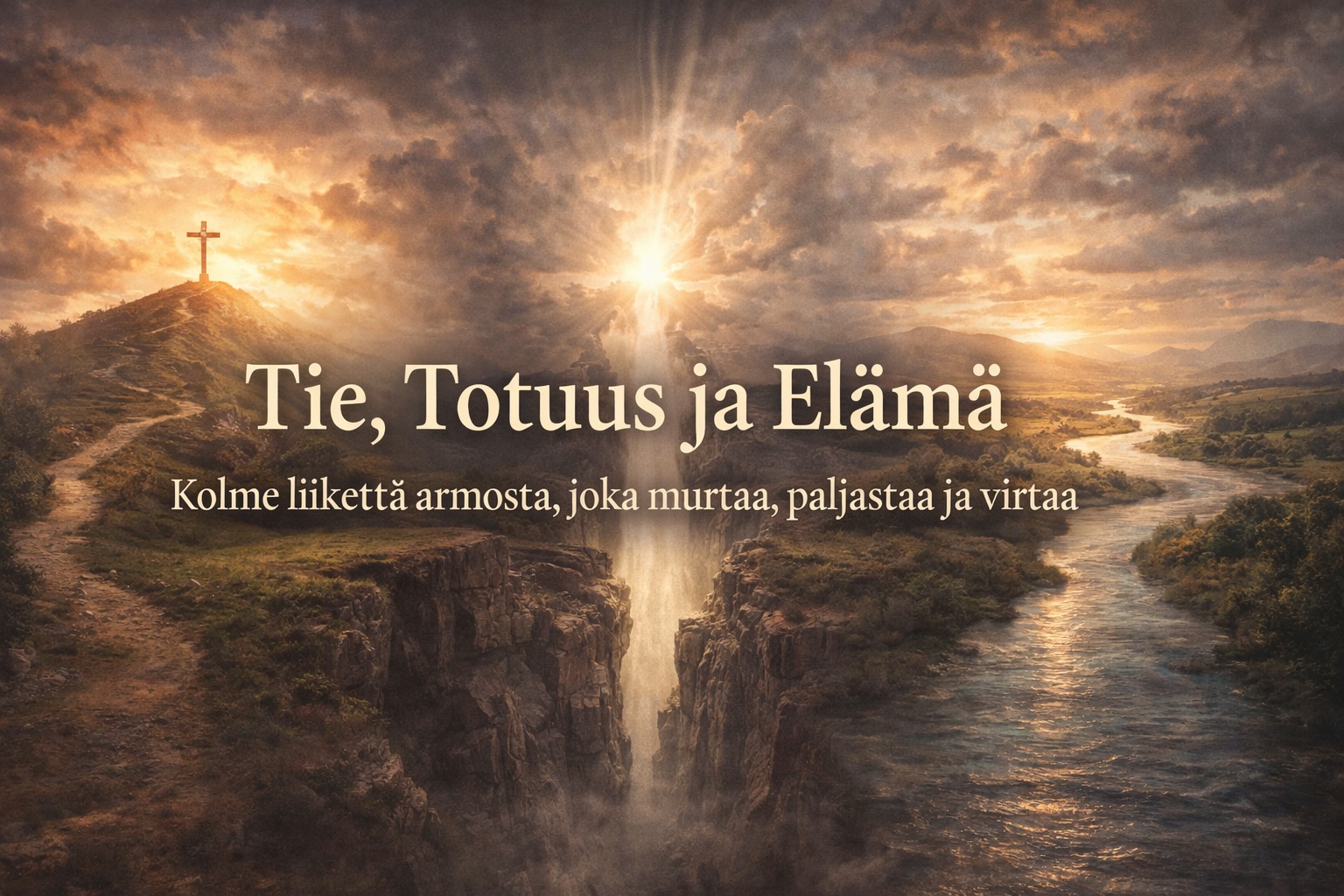 Tie, Totuus ja Elämä - Kolme liikettä armosta, joka murtaa, paljastaa ja virtaa