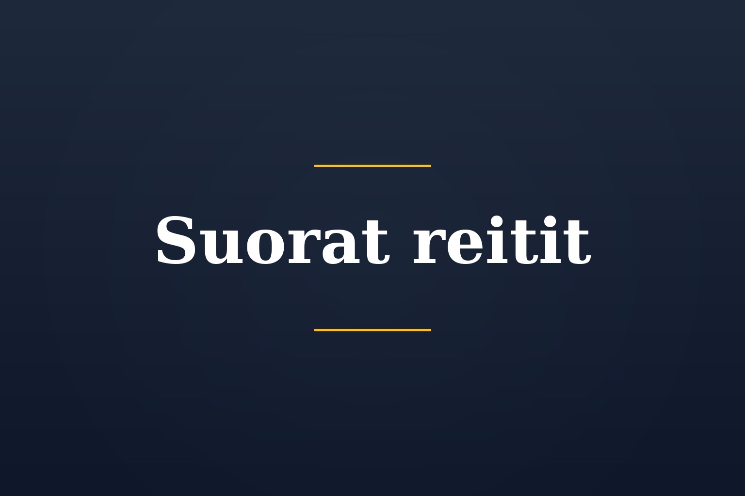 Suorat reitit