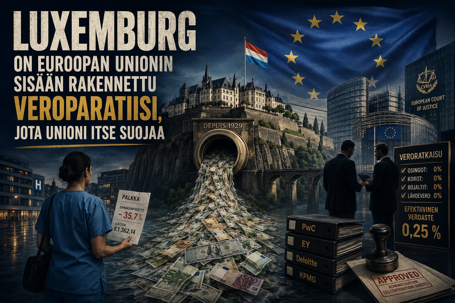 Luxemburg on Euroopan unionin sisään rakennettu veroparatiisi, jota unioni itse suojaa
