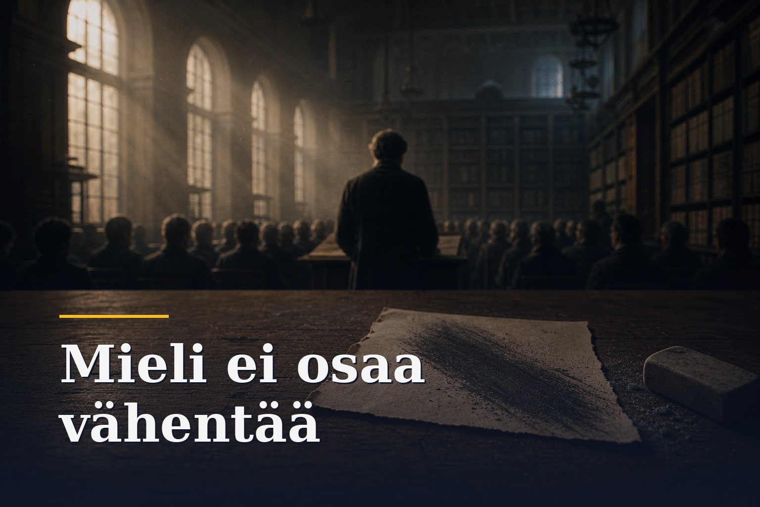 Kielto ei poista mitään, sillä ihmismieleen ei ole rakennettu vähennyslaskua