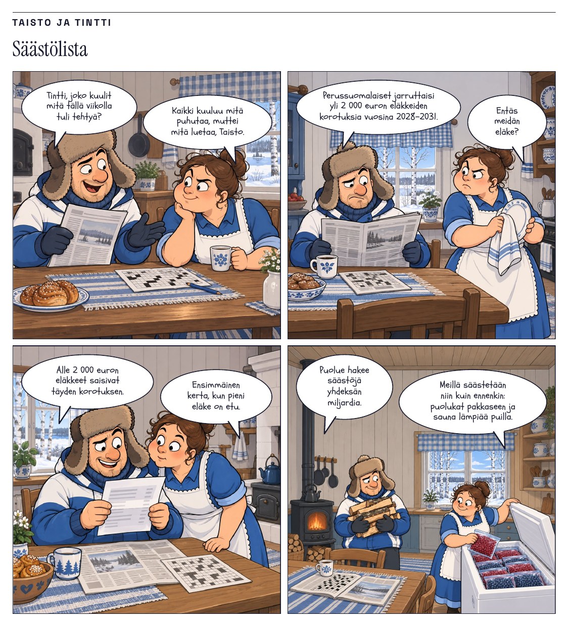 Taisto ja Tintti: Säästölista